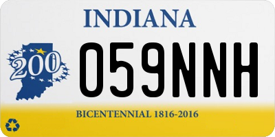 IN license plate 059NNH