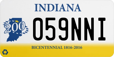 IN license plate 059NNI