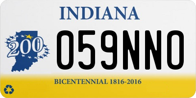 IN license plate 059NNO