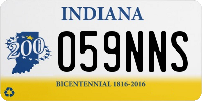 IN license plate 059NNS