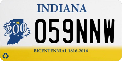 IN license plate 059NNW