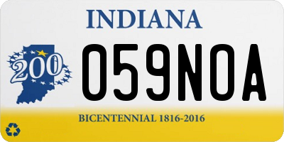 IN license plate 059NOA