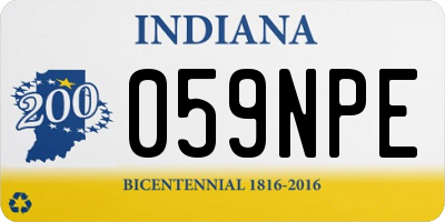 IN license plate 059NPE