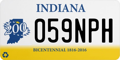 IN license plate 059NPH