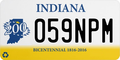 IN license plate 059NPM