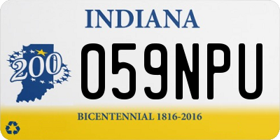 IN license plate 059NPU