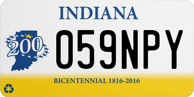 IN license plate 059NPY