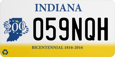 IN license plate 059NQH