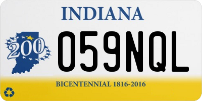 IN license plate 059NQL