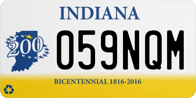IN license plate 059NQM