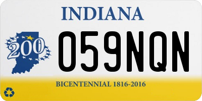IN license plate 059NQN