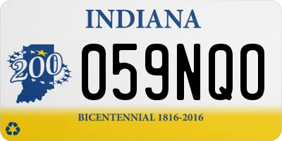 IN license plate 059NQO