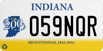 IN license plate 059NQR