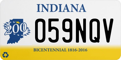 IN license plate 059NQV