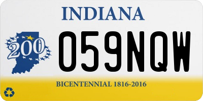 IN license plate 059NQW