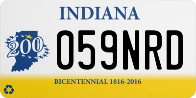 IN license plate 059NRD