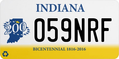 IN license plate 059NRF