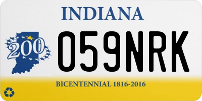IN license plate 059NRK