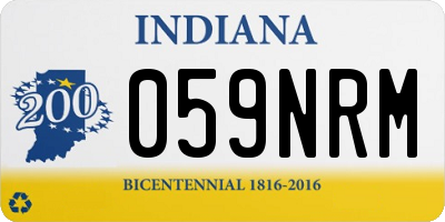 IN license plate 059NRM