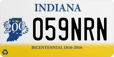 IN license plate 059NRN