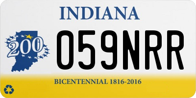 IN license plate 059NRR