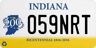 IN license plate 059NRT