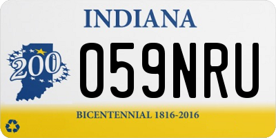 IN license plate 059NRU