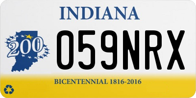 IN license plate 059NRX