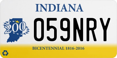 IN license plate 059NRY
