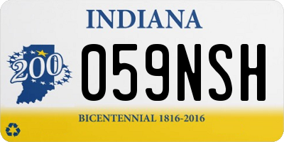 IN license plate 059NSH
