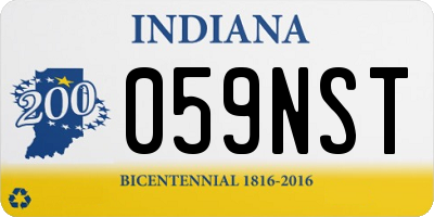 IN license plate 059NST