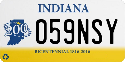 IN license plate 059NSY