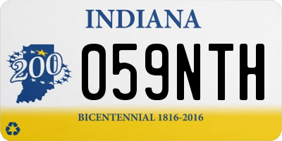 IN license plate 059NTH