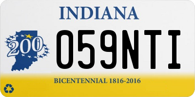 IN license plate 059NTI