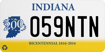 IN license plate 059NTN