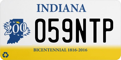 IN license plate 059NTP