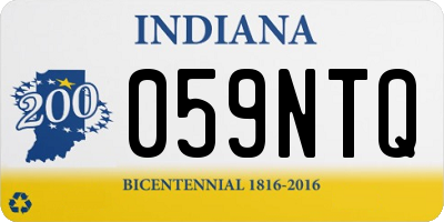IN license plate 059NTQ