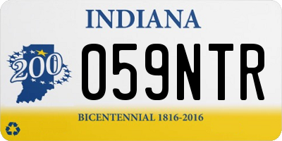 IN license plate 059NTR