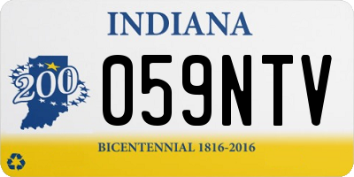 IN license plate 059NTV