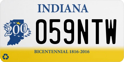 IN license plate 059NTW