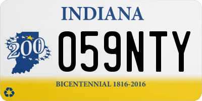 IN license plate 059NTY