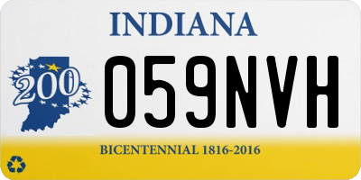 IN license plate 059NVH