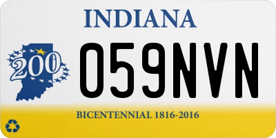 IN license plate 059NVN