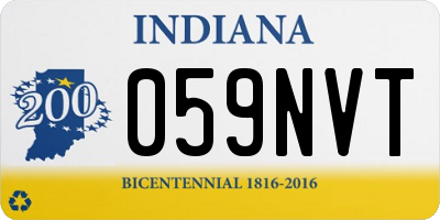 IN license plate 059NVT