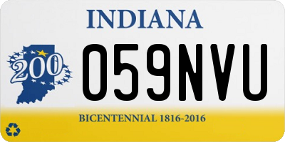 IN license plate 059NVU