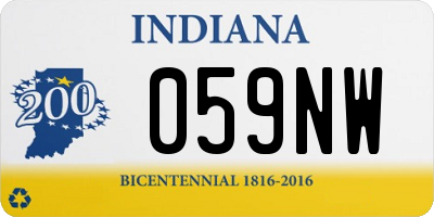 IN license plate 059NW