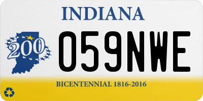 IN license plate 059NWE