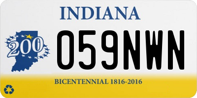 IN license plate 059NWN