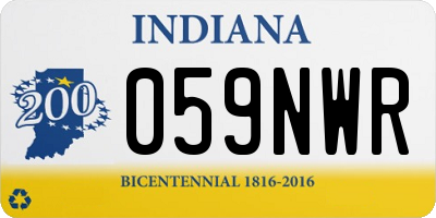 IN license plate 059NWR