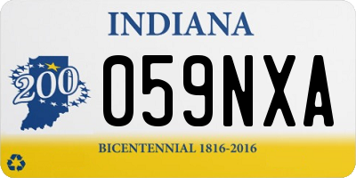 IN license plate 059NXA